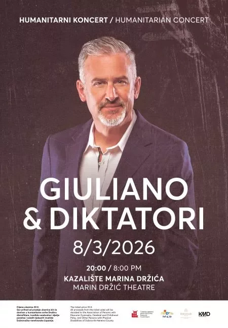 Giuliano i Diktatori koncert Dubrovnik 2026