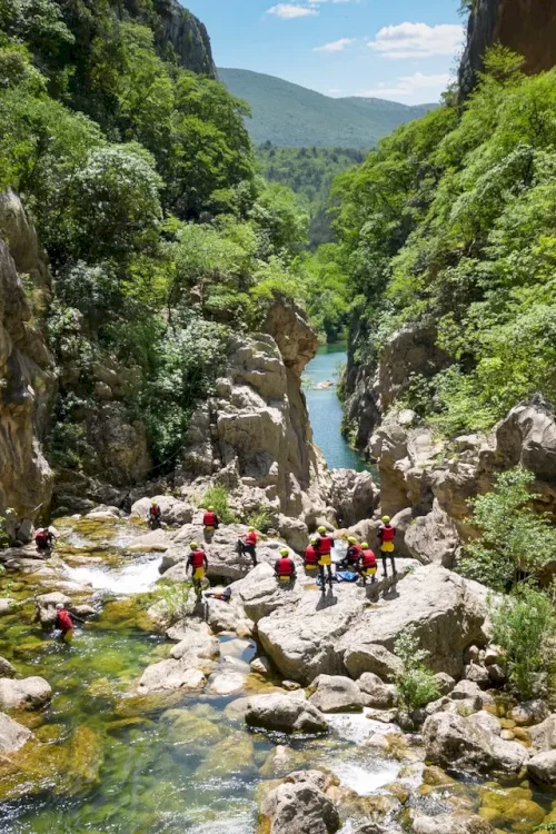 extreme-canyoning-croatia-waterfall